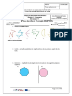 Matemática teste polígonos ângulos áreas