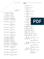 Derivatives and Integration Formula Card