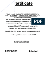Certificate: PGT Physics Principal