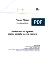 Atelier Mestesugaresc Covoare Lucrate Manual