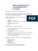 Posicionamento Radiogr-Fico e Anatomia Radiogr-Fica em Pequenos Animais