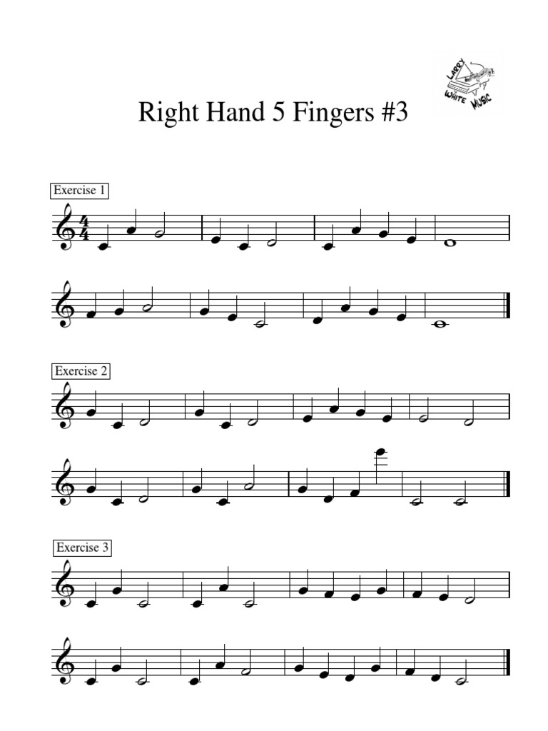 Right Hand Finger Exercises #3 | PDF