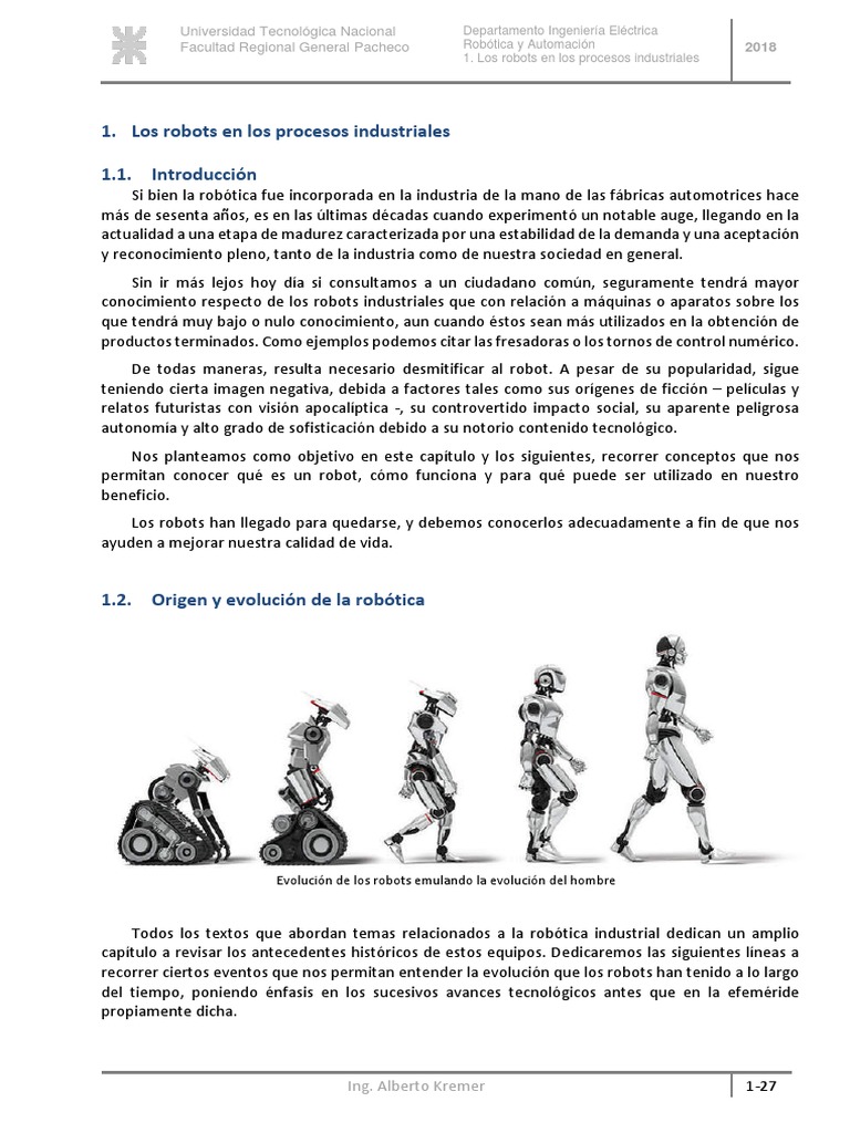 Tipos de Robots en la Industria | PDF | Robot | Robótica