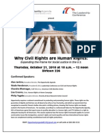 Why Civil Rights Are Human Rights - Save The Date