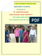Inauguration Ceremony: Dr. Anandi Subramanian (Senior Economic Advisor MOEF&CC)
