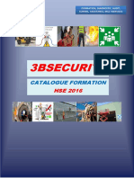 Formation, Diagnostic, Audit, Conseil, Assistance, Multiservices 3bsecurite Catalogue Formation Hse 2016