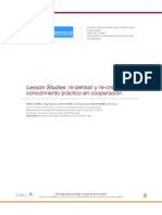 Lesson Studies re-pensar y re-crear el conocimiento práctico en cooperación