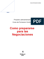 Como Prepararse para Las Negociaciones