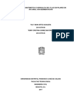 Modelación Matemática e Hidráulica Del Flujo en Pilares en Un Canal Con Sedimentación