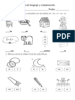 Prueba de Lenguaje LETRA S ABRAHAM 11 10