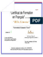 Certificat Du Francais