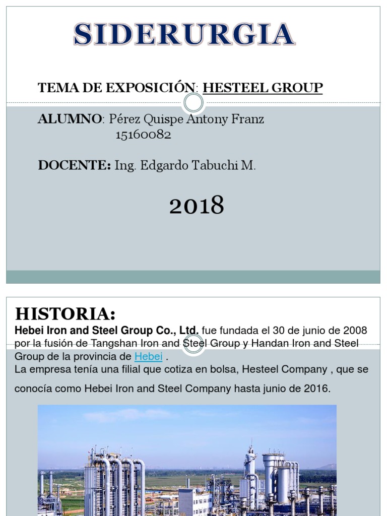 Hesteel Group PDF Acero Minería
