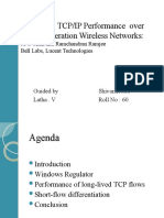 Improving TCP Ip Performance Over Wireless Network