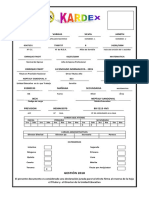 KARDEX GESTION 2018