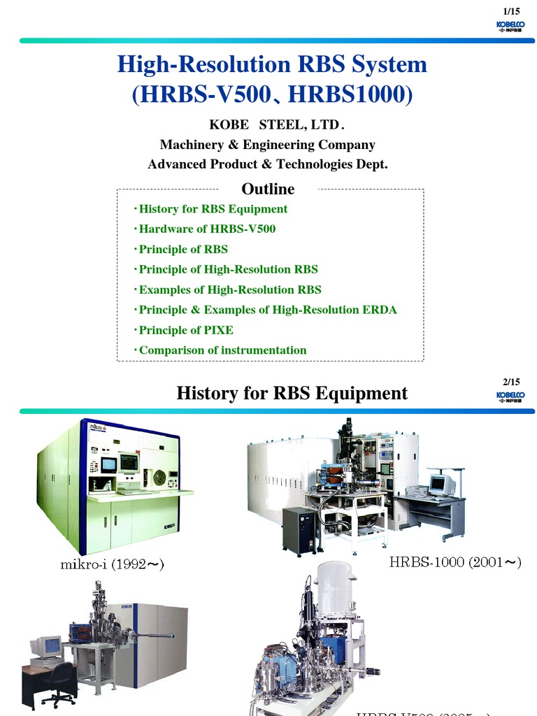 High-Resolution RBS System Overview | PDF | Atomic | Materials Science