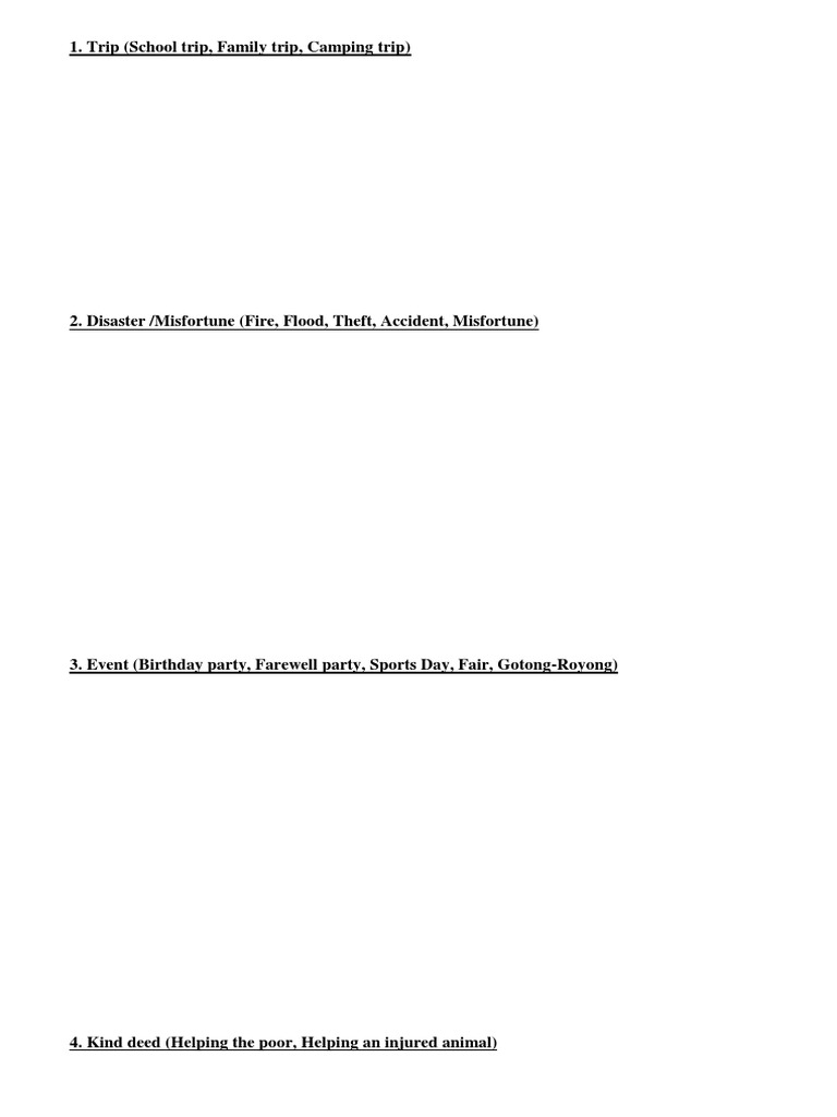 Trip (School Trip, Family Trip, Camping Trip) PDF