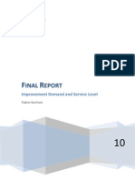 Inal Eport: Improvement Demand and Service Level