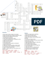 Crucigrama Oficios