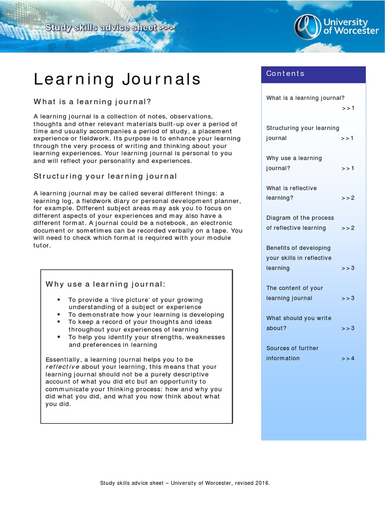 Enhancing Learning Through Journals | PDF