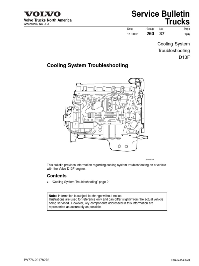Cooling System Troubleshooting D13F PDF Engineering Thermodynamics