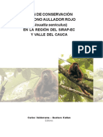 Plan de Conservación Del Mono Aullador Rojo PDF