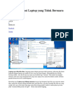 Tips Mengatasi Laptop Yang Tidak Bersuara