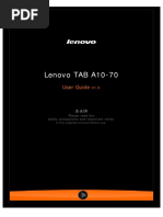 Lenovo TAB A10-70: User Guide