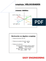 VELOCIDADES. Algebra Compleja PDF