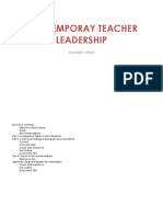 contemporay teacher leadership report