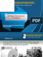 A4 Paper Manufacturer in Thailand