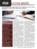 Boletim IBDPE - Instituto Brasileiro de Direito Penal Econômico, Ed. 3, Ano 3, 2015