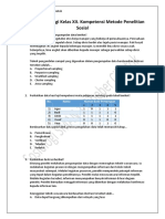 Soal-Soal Sosiologi Kelas XII. Kompetensi Metode Penelitian Sosial