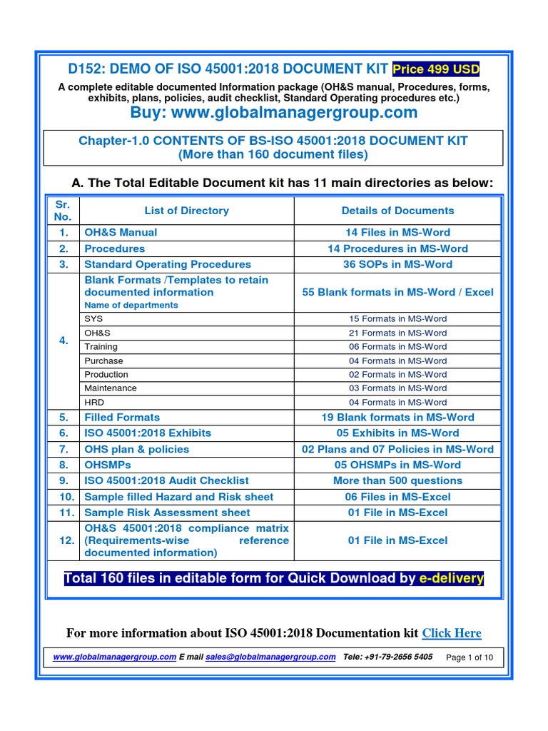Iso 45001 2018 Pdf Free Download