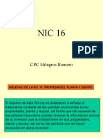 NIC16 Propiedades, Planta y Equipo