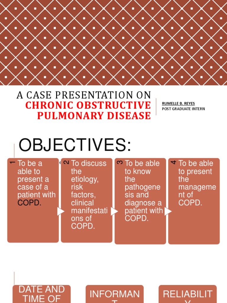 COPD Case Study and Management Plan | PDF | Chronic Obstructive ...