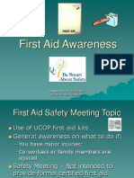 First Aid Awareness: University of California Office of The President