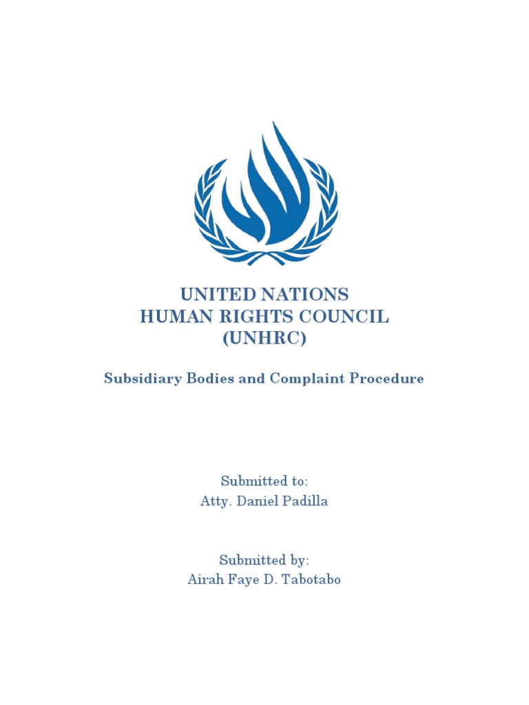 The Human Rights Council | PDF | Expert | Human Rights