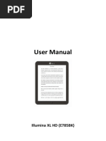 User Manual: Illumina XL HD (E785BK)