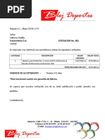 Modelo de Cotizacion en WORD