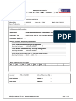 Assignment Brief BTEC Level 4-5 HNC/HND Diploma (QCF) : To Be Filled by The Learner