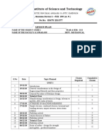 Amrita Sai Institute of Science and Technology: Lesson Plan