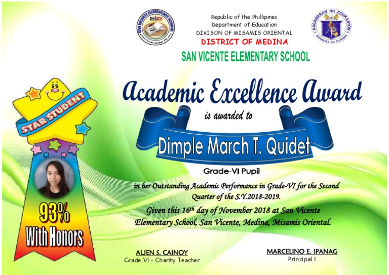 Given This 16 Day of November 2018 at San Vicente Elementary School