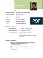 Curriculum Vitae Cristhian