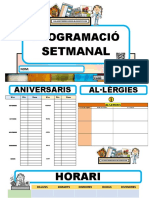 Programacio Setmanal Plantilla