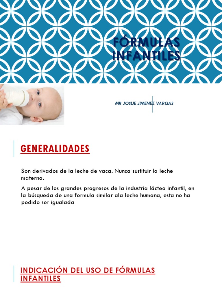 Fórmulas Infantiles | PDF | Leche | Nutrientes