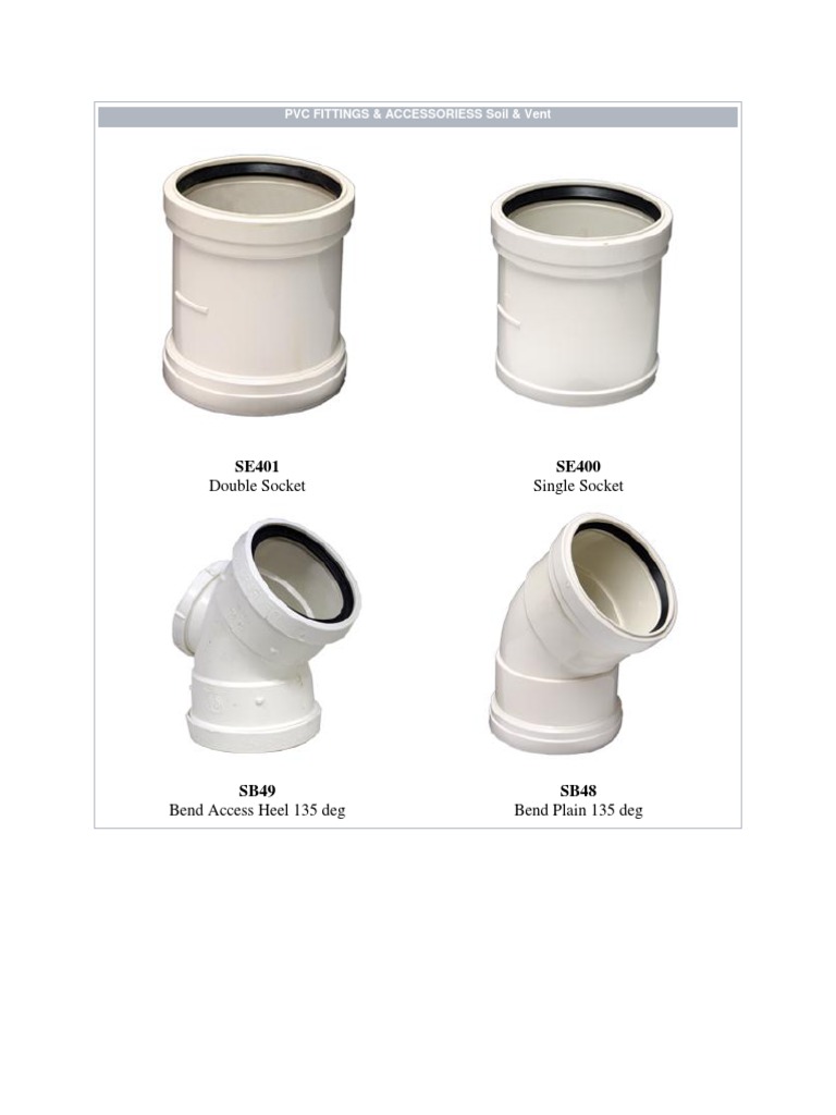 PVC Fittings and Accessories Overview | PDF