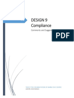 Design 9 Compliance: Comments and Suggestions