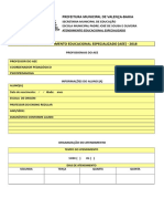 Plano de AEE para aluno com diagnóstico na escola municipal