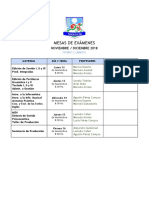 Exámenes Noviembre - Diciembre 2018 - Sonorización - Formato Para Circular