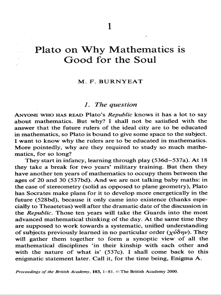 103p001 PDF | PDF | Plato | Teaching Mathematics